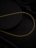 18K Gold Plated Anti Tarnish Waterproof Rope Chain