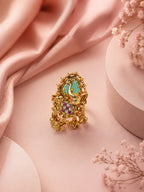 Aanura Regal Peacock Adjustable Statement Ring