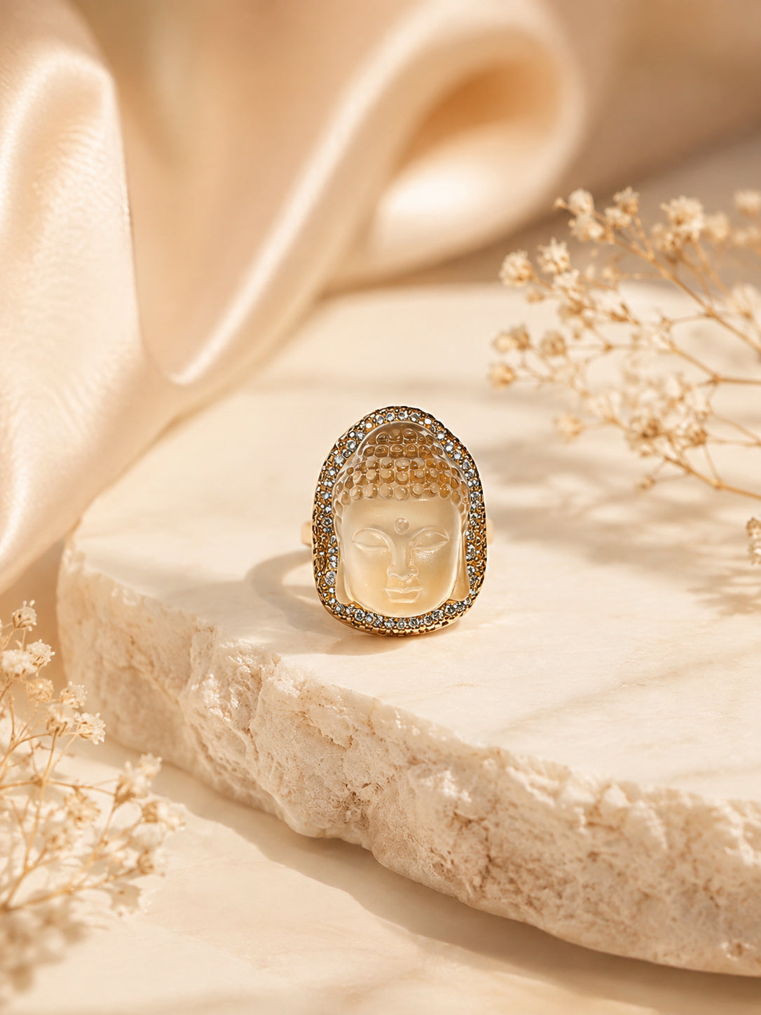 18K Gold Plated Luxe Dome Anti-Tarnish Waterproof Ring