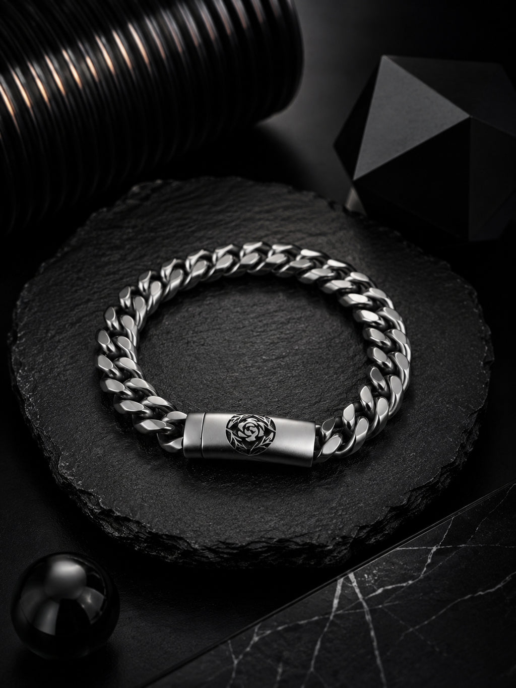 Rhodium Plating Anti Tarnish Waterproof Rose Bracelet