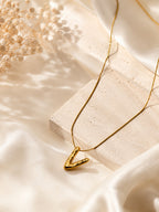 Aanura Sculpted V Pendant Necklace