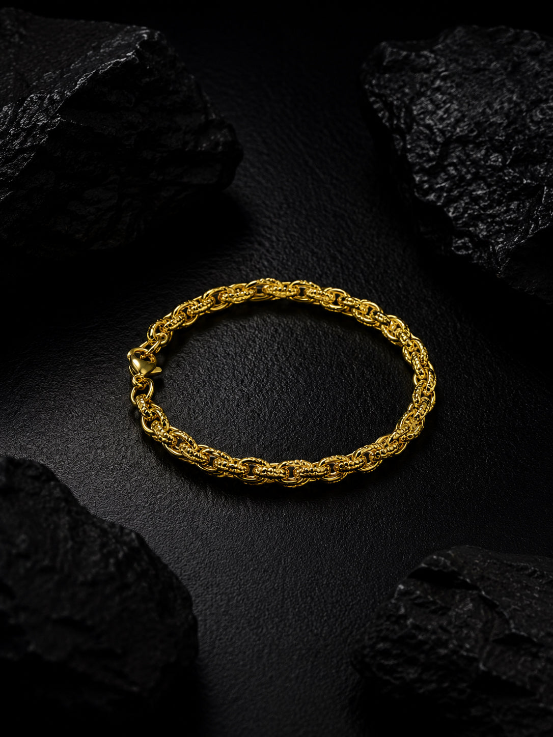 18K Gold Plated Anti Tarnish Waterproof Rope Bracelet