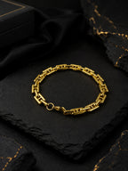 18K Gold Plated Anti Tarnish Waterproof Bar Bracelet