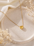 Aanura Minimal Heart Pendant Necklace