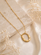 Aanura Interlocked Oval Pendant Necklace