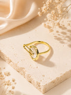 18K Gold Plated Minimal Anti-Tarnish Waterproof Ring