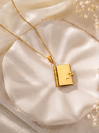 Aanura Lock Charm Pendant Necklace