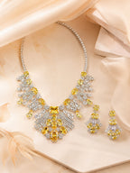 Aanura Radiant Yellow Gemstone Necklace Set