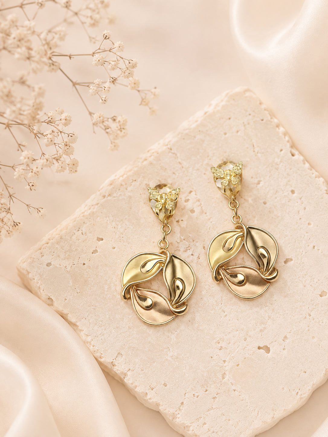 Aanura Blossom Pearl Drop Earrings