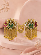 Aanura Gold-Plated Jhumka Ring