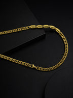 18K Gold Plated Anti Tarnish Waterproof Curb Chain
