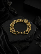 18k Gold Plated Anti Tarnish Waterproof Oval Bracelet