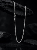 Rhodium Plating Anti Tarnish Waterproof Rope Chain