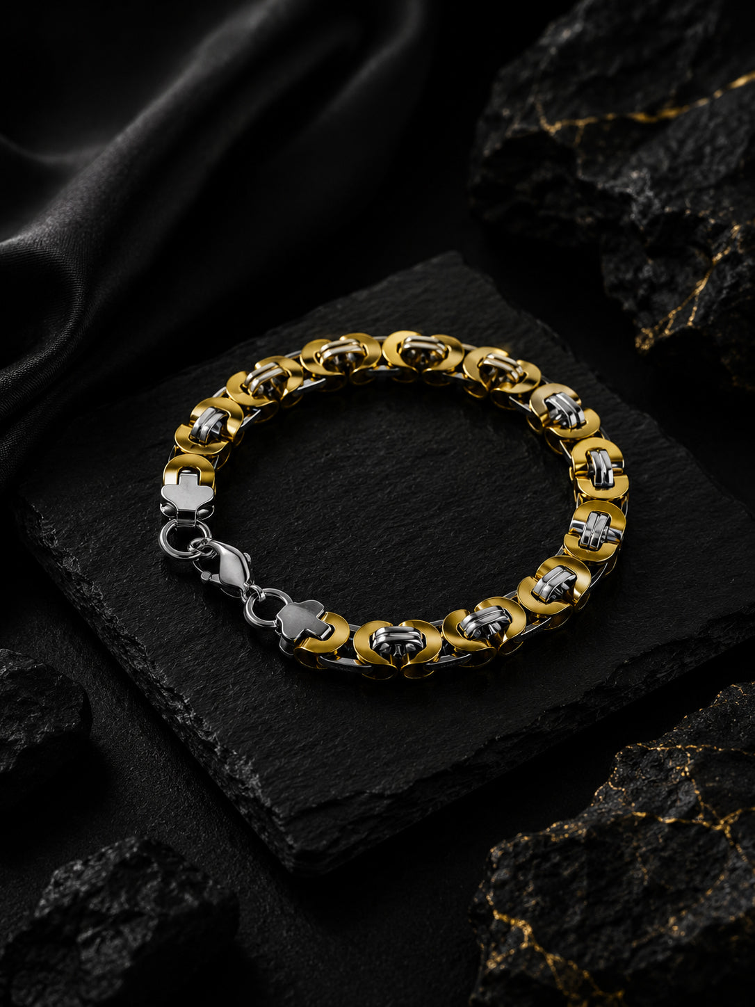 18K Gold Plated Anti Tarnish Waterproof Roller Bracelet