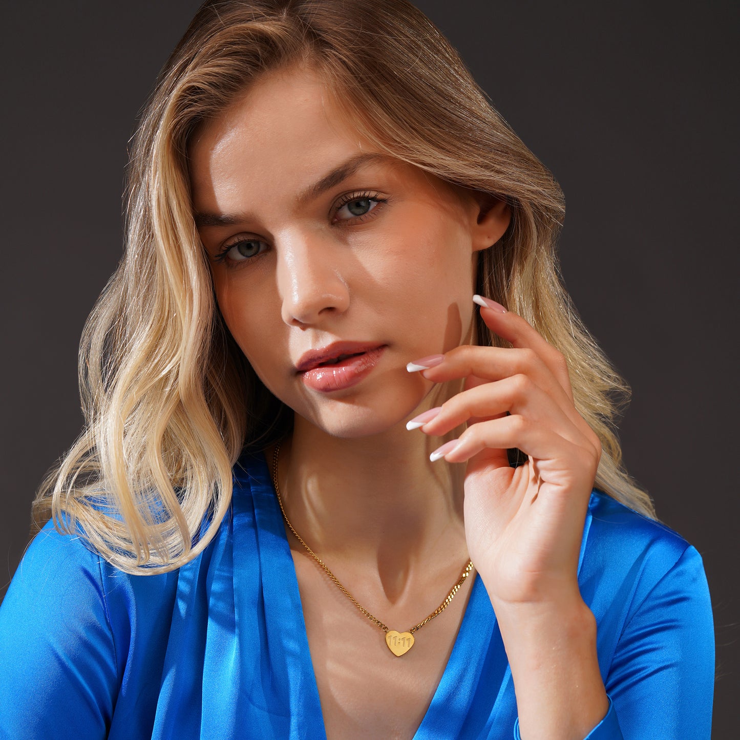 Aanura Heart Lock Chain Necklace