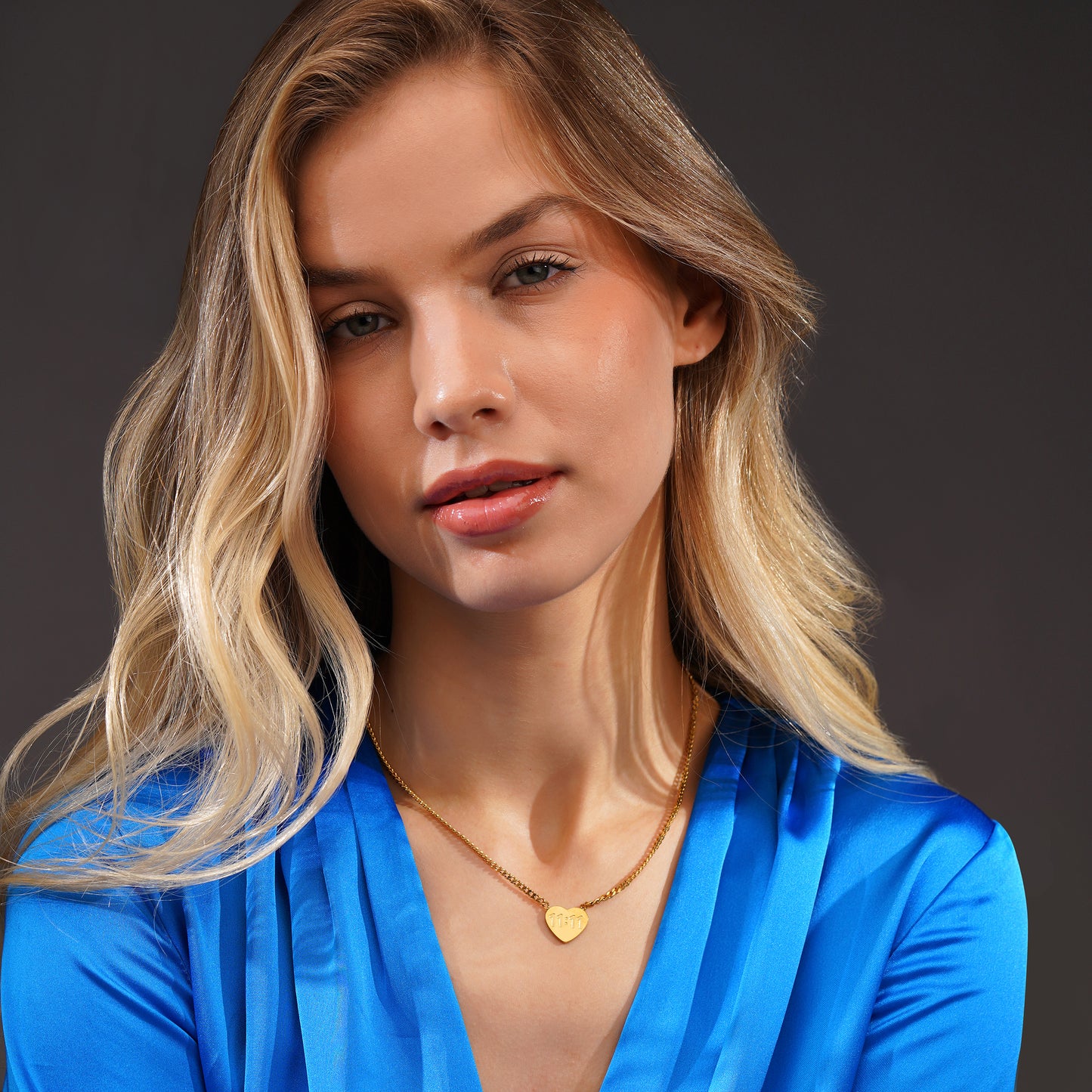 Aanura Heart Lock Chain Necklace