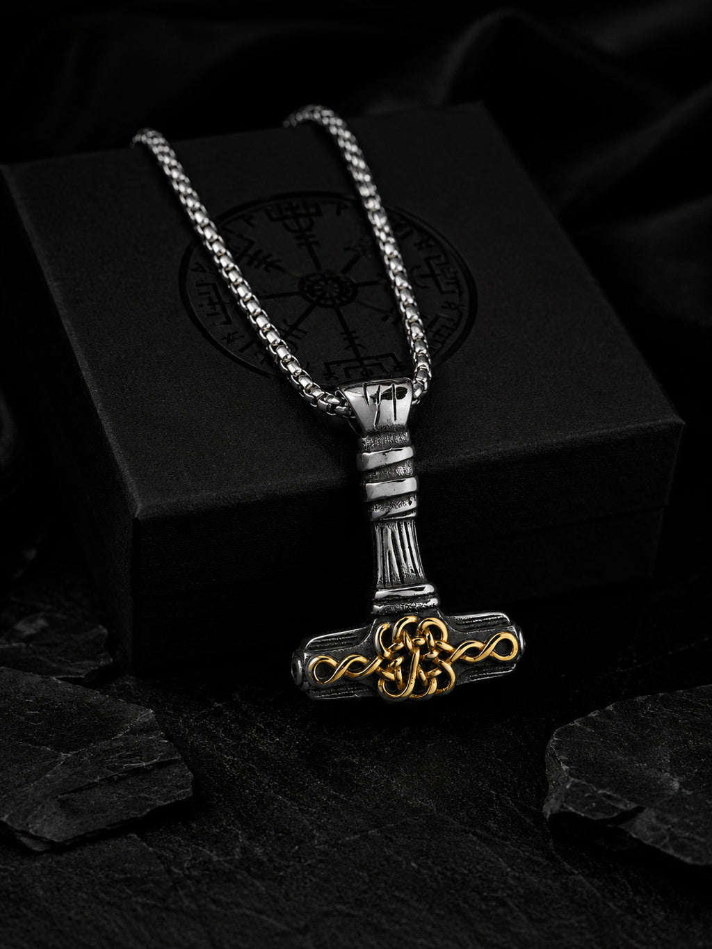Aanura Dual-Tone Hammer Chain For Men