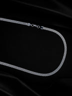 Rhodium Plating Anti Tarnish Waterproof Mesh Chain