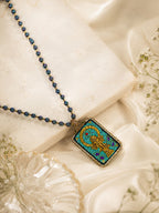 Aanura Gold Stainless Steel Beaded Pendant Necklace