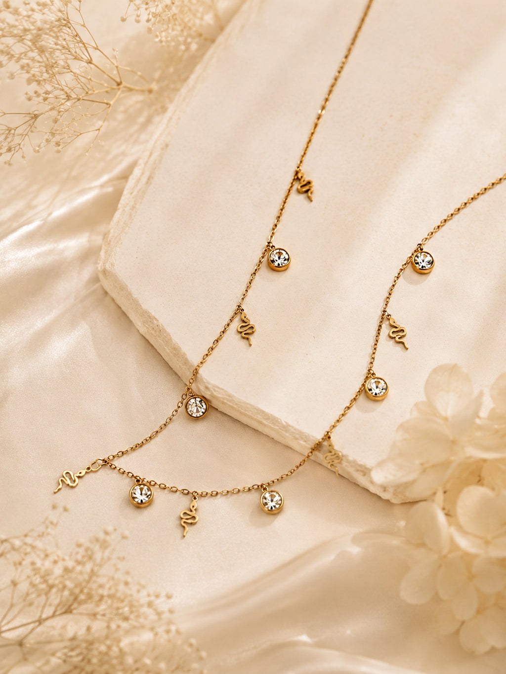 Aanura Delicate Charm Drop Adjustable Necklace