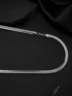 Rhodium Plating Anti Tarnish Waterproof Cuban Chain