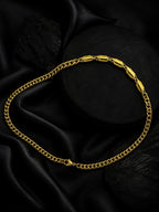 18K Gold Plated Anti Tarnish Waterproof Curb Chain