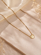 Aanura Heart Lock Chain Necklace