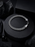 Rhodium Plating Anti Tarnish Waterproof Wheat Bracelet