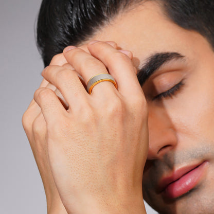 Aanura Brushed Band Men’s  Ring