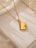 Aanura Lock Charm Pendant Necklace