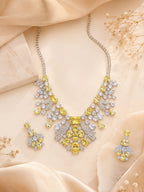 Aanura Radiant Yellow Gemstone Necklace Set