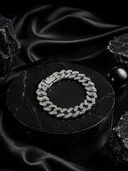 Rhodium Plating Anti Tarnish Waterproof Pavé Bracelet