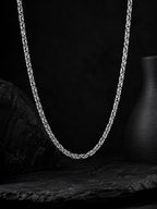 Rhodium Plating Anti Tarnish Waterproof Scroll Chain