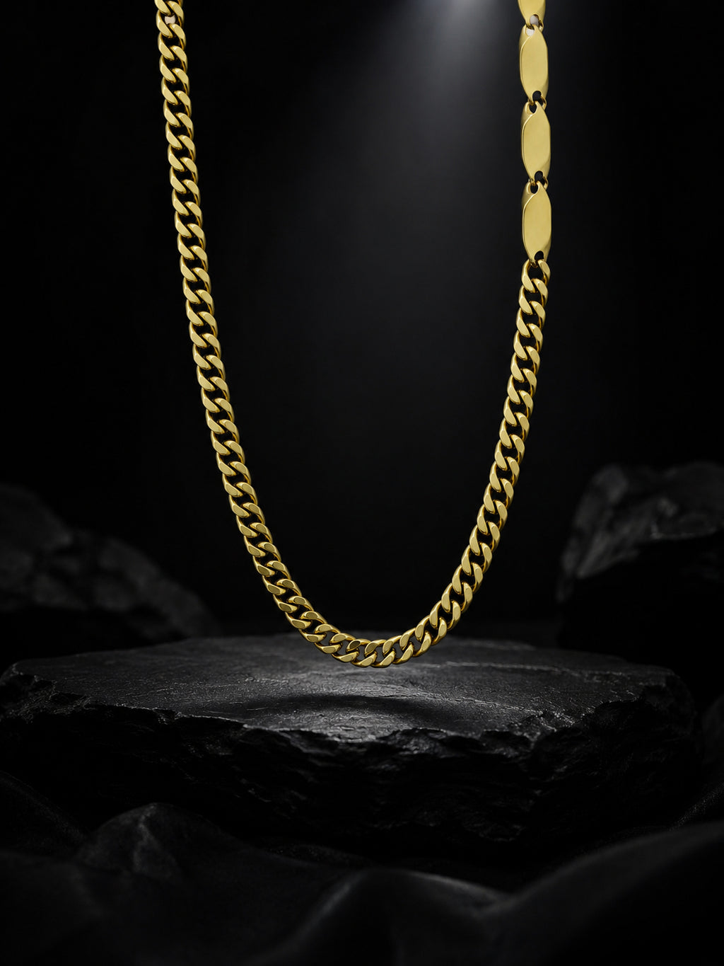 18K Gold Plated Anti Tarnish Waterproof ID Chain