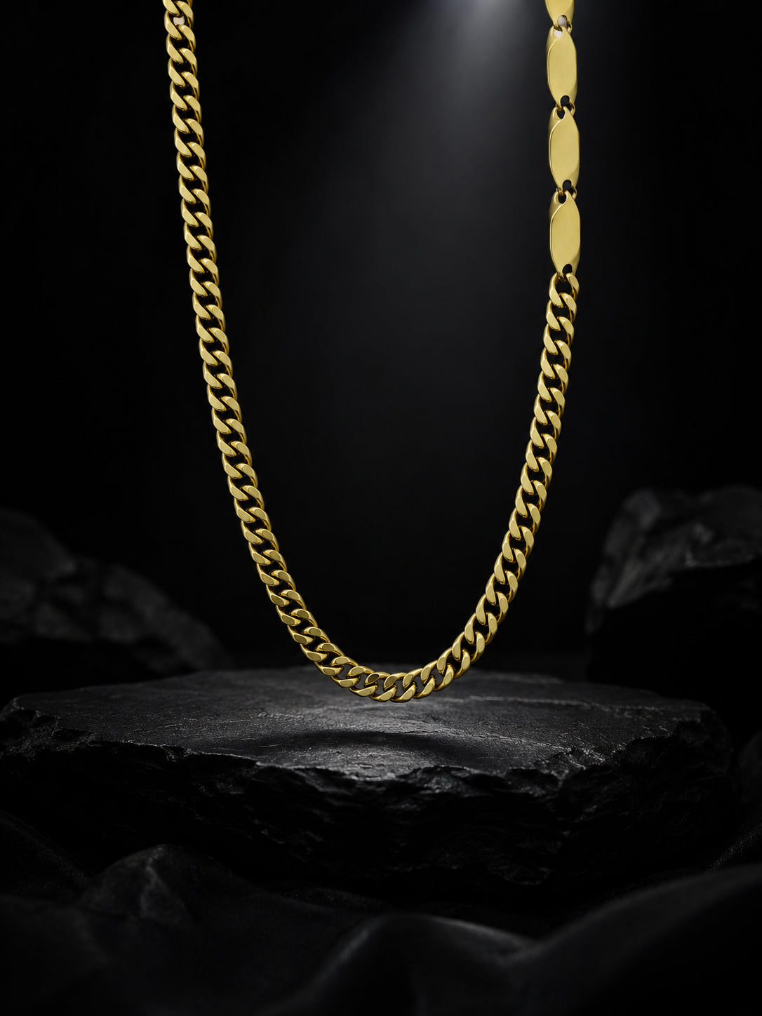 18K Gold Plated Anti Tarnish Waterproof ID Chain