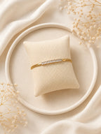 Aanura Linear Crystal Bar Adjustable Bracelet