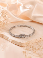 Aanura Diamond Elegance Silver Bracelet