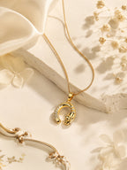 Aanura Crescent Embrace Pendant Necklace