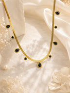 Aanura Drop Accent Minimal Necklace