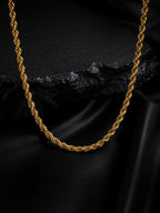 Aanura Men's Gold-Plated Twist Chain