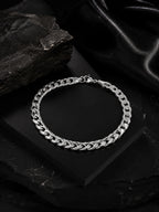 Rhodium Plating Anti Tarnish Waterproof Slim Bracelet
