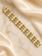 Aanura Double-Layer Evil Eye Gold Bracelet