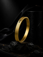 18K Gold Ram Anti-Tarnish Waterproof Kada Bracelet