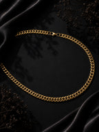 18K Gold Plated Cuban Chain Anti-Tarnish Waterproof Chain for Men