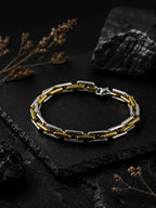 18K Gold Plated Anti Tarnish Waterproof rectangular bar Bracelet