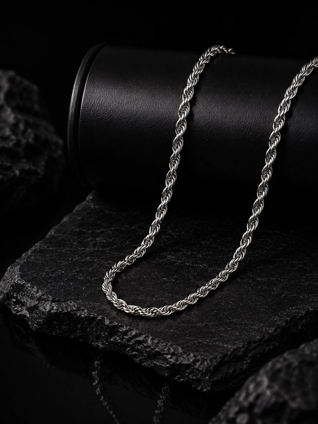 Aanura Stainless Steel Rope Chain for Men