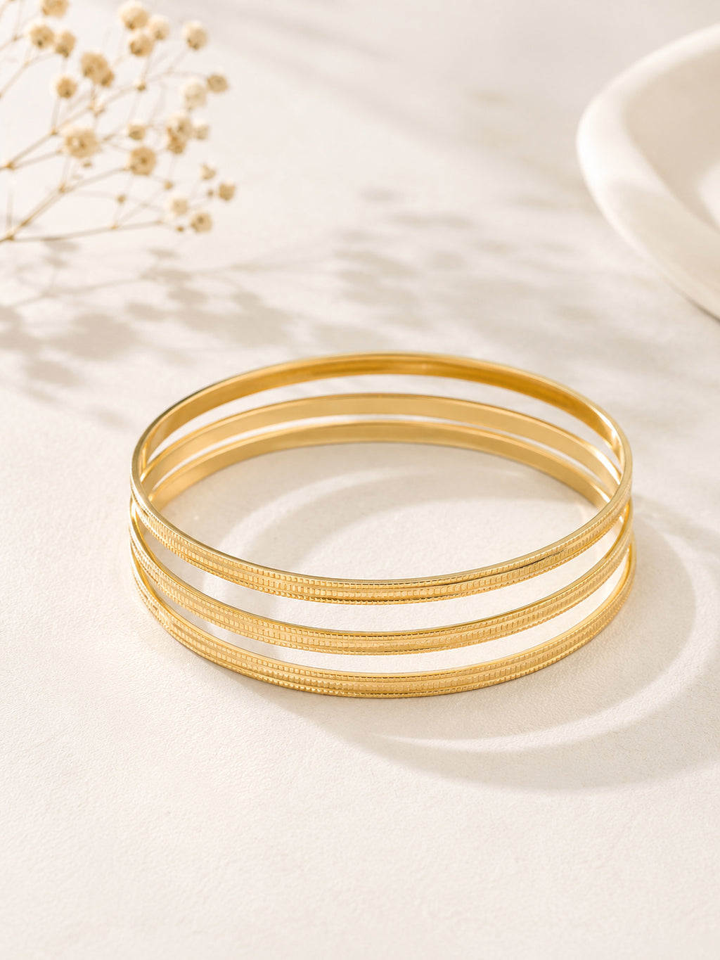 Aanura Classic Slim Line Slip-On Bracelet Set
