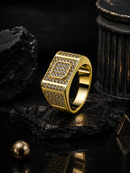 18K Gold Royale CZ Anti-Tarnish Waterproof Ring
