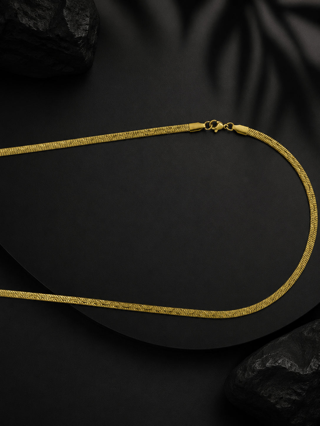 18K Gold Plated Snake Link Anti-Tarnish Waterproof Chain