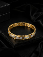 18K Gold Plated Anti Tarnish Waterproof Panel Bracelet